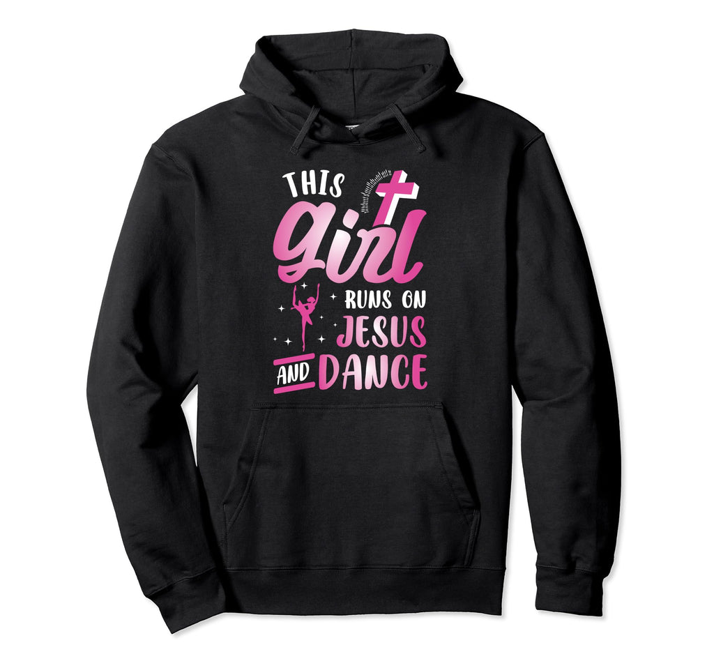 This Runs Jesus And Dance Christian Hoodie - Minimalist Print Men Women - T-Shirt, Sweatshirt, Hoodie