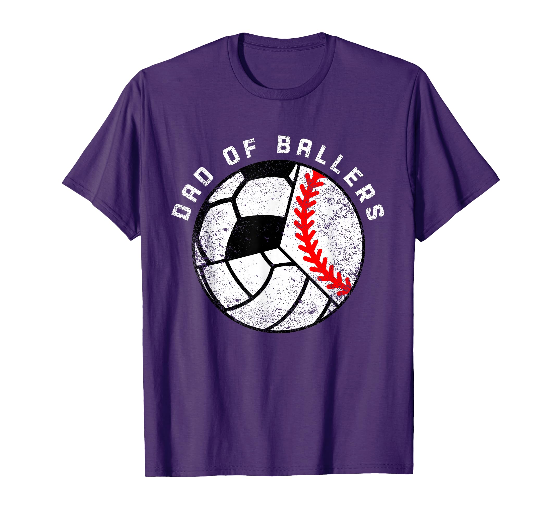 Dad Ballers Funny Baseball Volleyball T-Shirt - Custom Art Print Men Women - T-Shirt, Sweatshirt, Hoodie