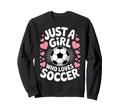 Just Who Loves Soccer Football Sweatshirt - Trendy Graphic for Adults - T-Shirt, Sweatshirt, Hoodie