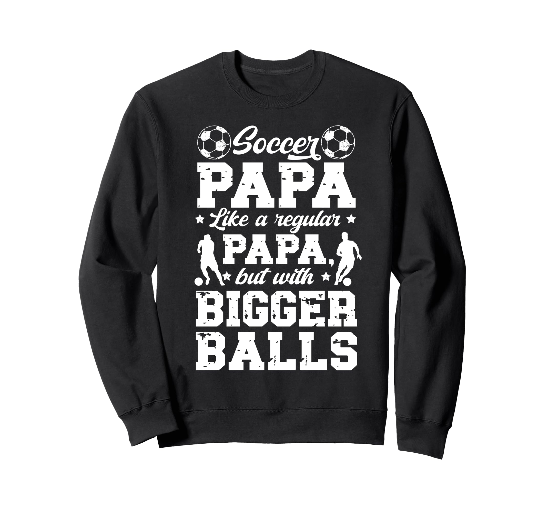 Soccer Papa Funny Papa Soccer Player Sweatshirt - Minimalist Print Unisex - T-Shirt, Sweatshirt, Hoodie