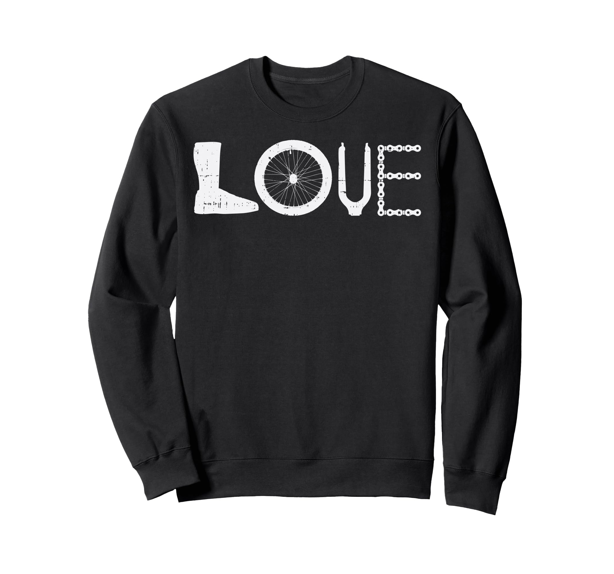 Love Bmx Racing Cycling Biking Sweatshirt - Casual Everyday Wear Men Women - T-Shirt, Sweatshirt, Hoodie