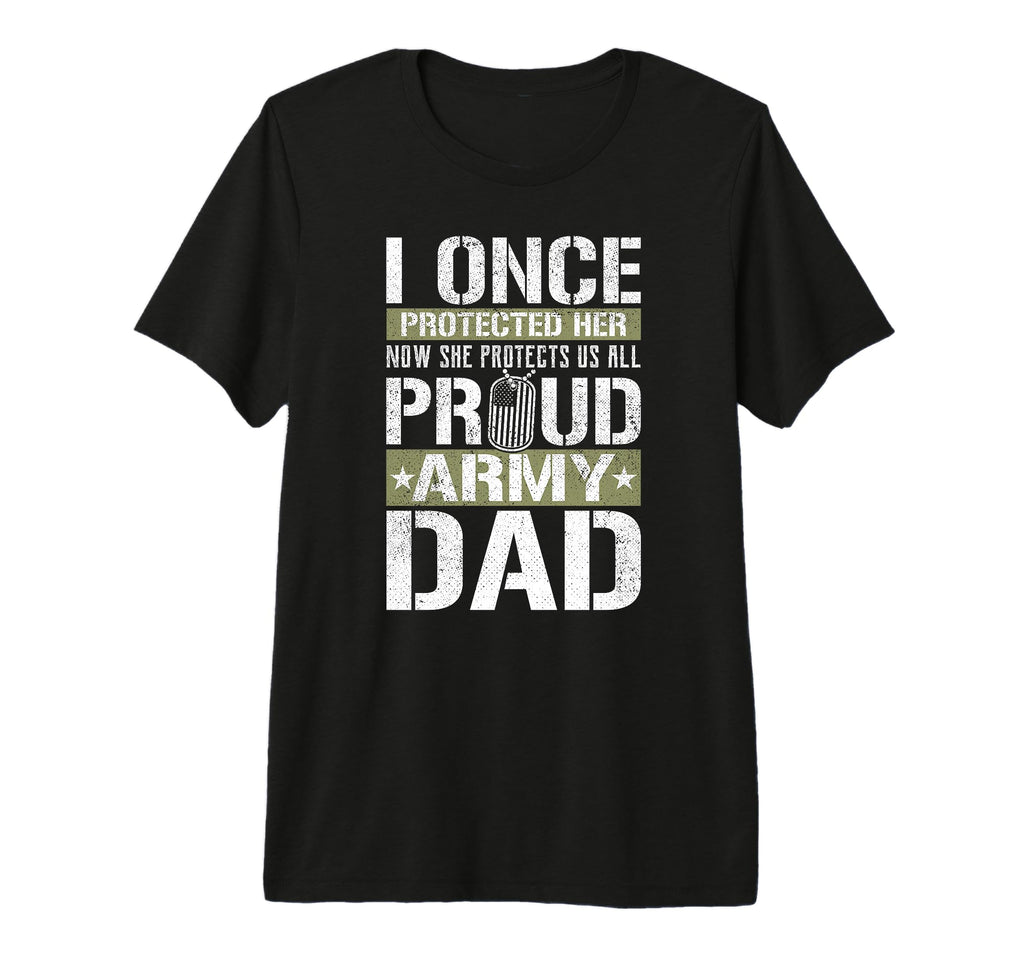 Mens Proud Army Dad Support Military T-Shirt - Custom Art Print for Adults - T-Shirt, Sweatshirt, Hoodie