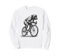 Boxer Dog Riding Bike Bicycle Biker Sweatshirt - Novelty Apparel Men Women - T-Shirt, Sweatshirt, Hoodie