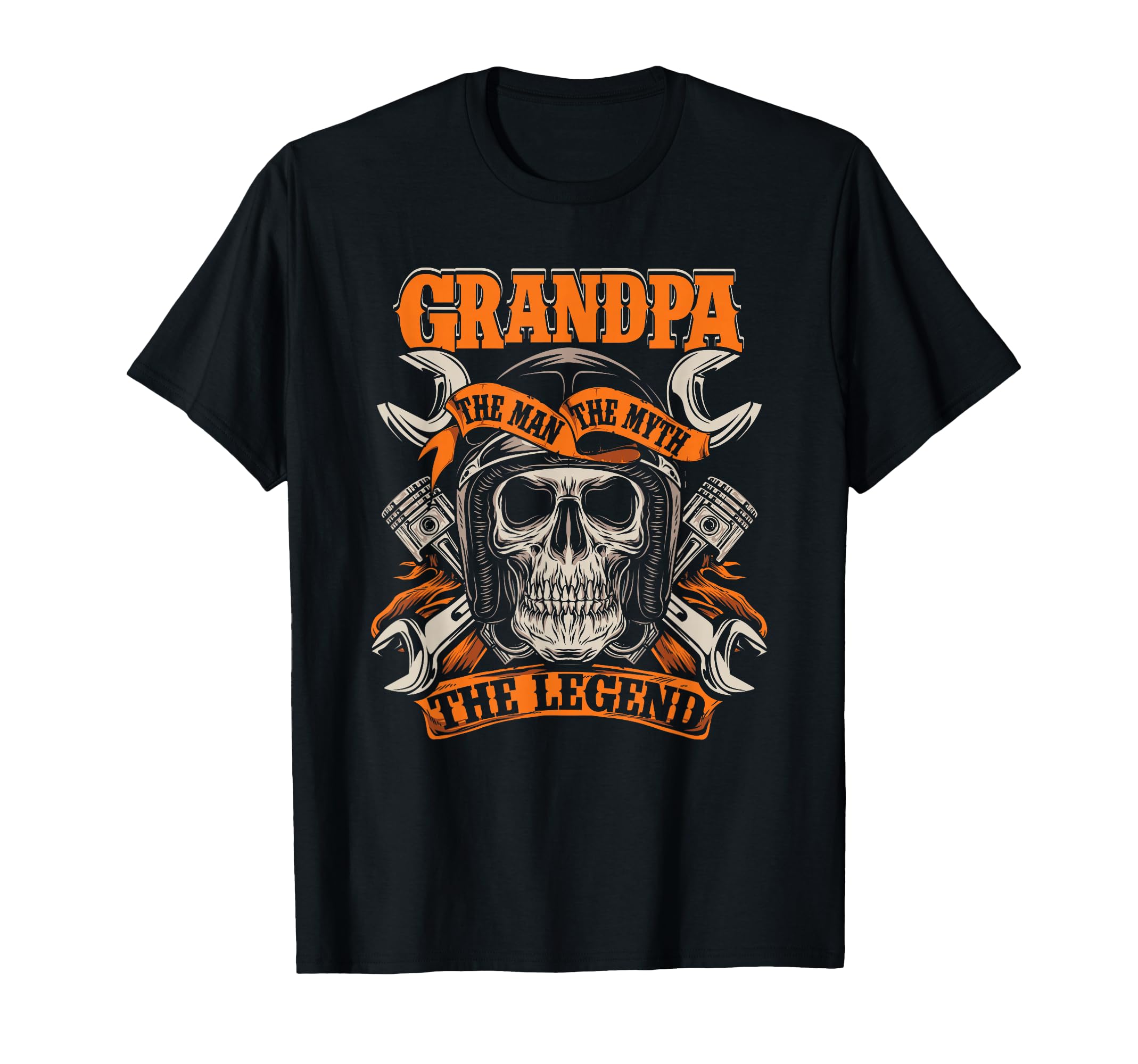 Biker Grandpa Myth Legend Motorcycle T-Shirt - Novelty Apparel Men Women - T-Shirt, Sweatshirt, Hoodie