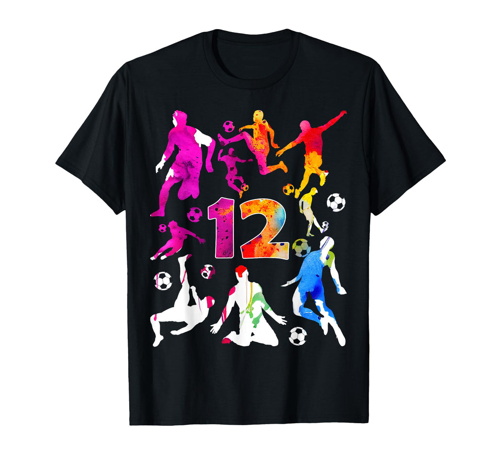 Number 12 Years Soccer 12Th T-Shirt - Casual Everyday Wear for Adults - T-Shirt, Sweatshirt, Hoodie