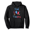 Soon To Be Dad To Twins Hoodie - Graphic Print for Adults - T-Shirt, Sweatshirt, Hoodie