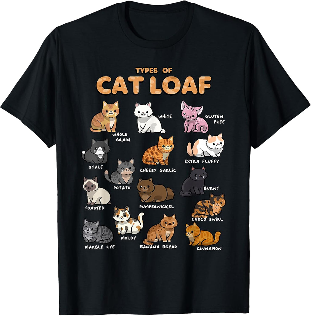 Types of Cat Loaf Cute Kitten Kawaii Cats, Lover - Adult & Kids T-Shirts, Sweatshirts & Hoodies apparel design preview 1