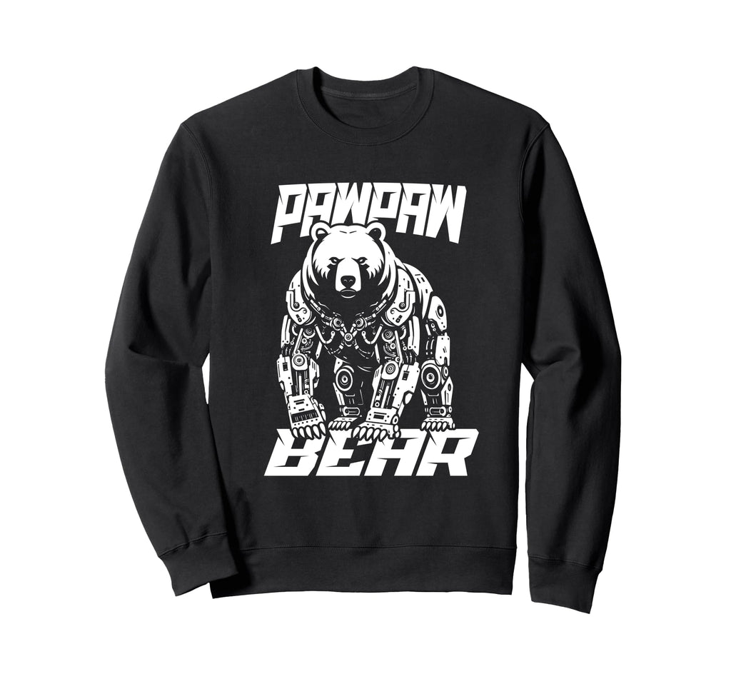 Pawpaw Papa Bear Mechanical Robot Sweatshirt - Custom Art Print for Adults - T-Shirt, Sweatshirt, Hoodie