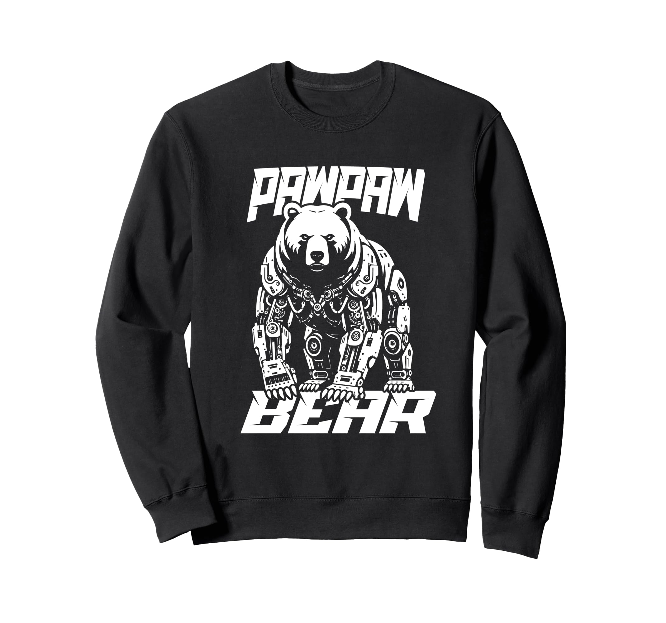 Pawpaw Papa Bear Mechanical Robot Sweatshirt - Custom Art Print for Adults - T-Shirt, Sweatshirt, Hoodie