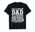 Dad Julissa Personalized Name T-Shirt - Casual Everyday Wear for Adults - T-Shirt, Sweatshirt, Hoodie