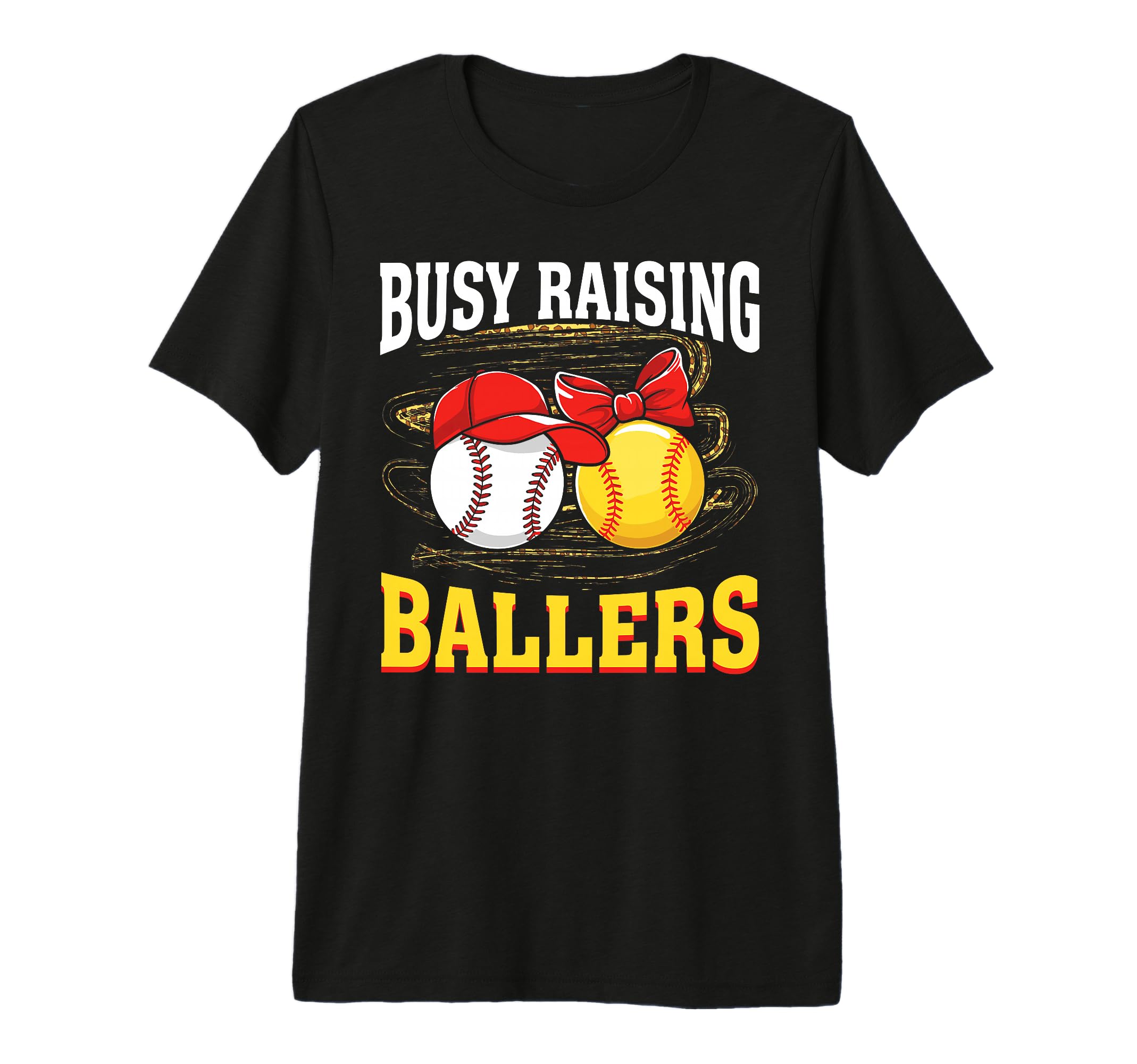 Busy Raising Ballers Baseball Softball T-Shirt - Streetwear Style Unisex - T-Shirt, Sweatshirt, Hoodie
