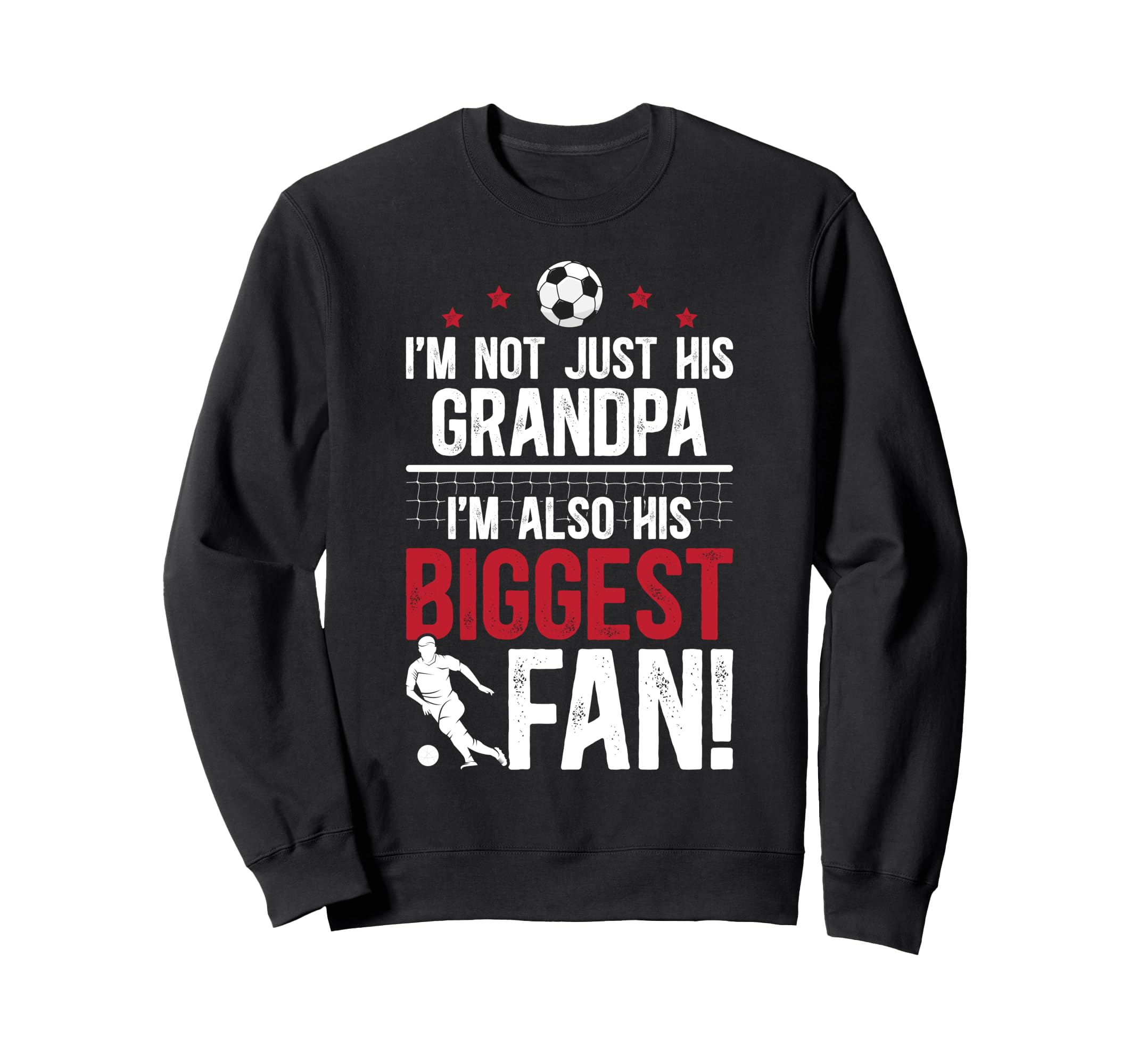 His Biggest Fan Soccer Grandpa Sweatshirt - Streetwear Style Men Women - T-Shirt, Sweatshirt, Hoodie