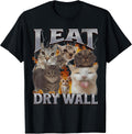 I Eat Drywall Funny Cat Meme Bootleg Graphic Men - Adult & Kids T-Shirts, Sweatshirts & Hoodies apparel design preview 1
