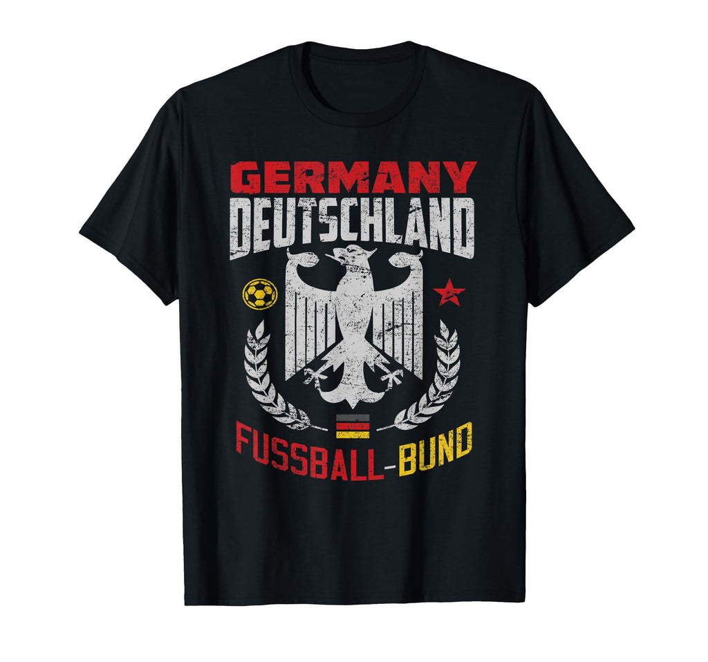 German Football Flag Germany T-Shirt - Fun Novelty Design for Adults - T-Shirt, Sweatshirt, Hoodie