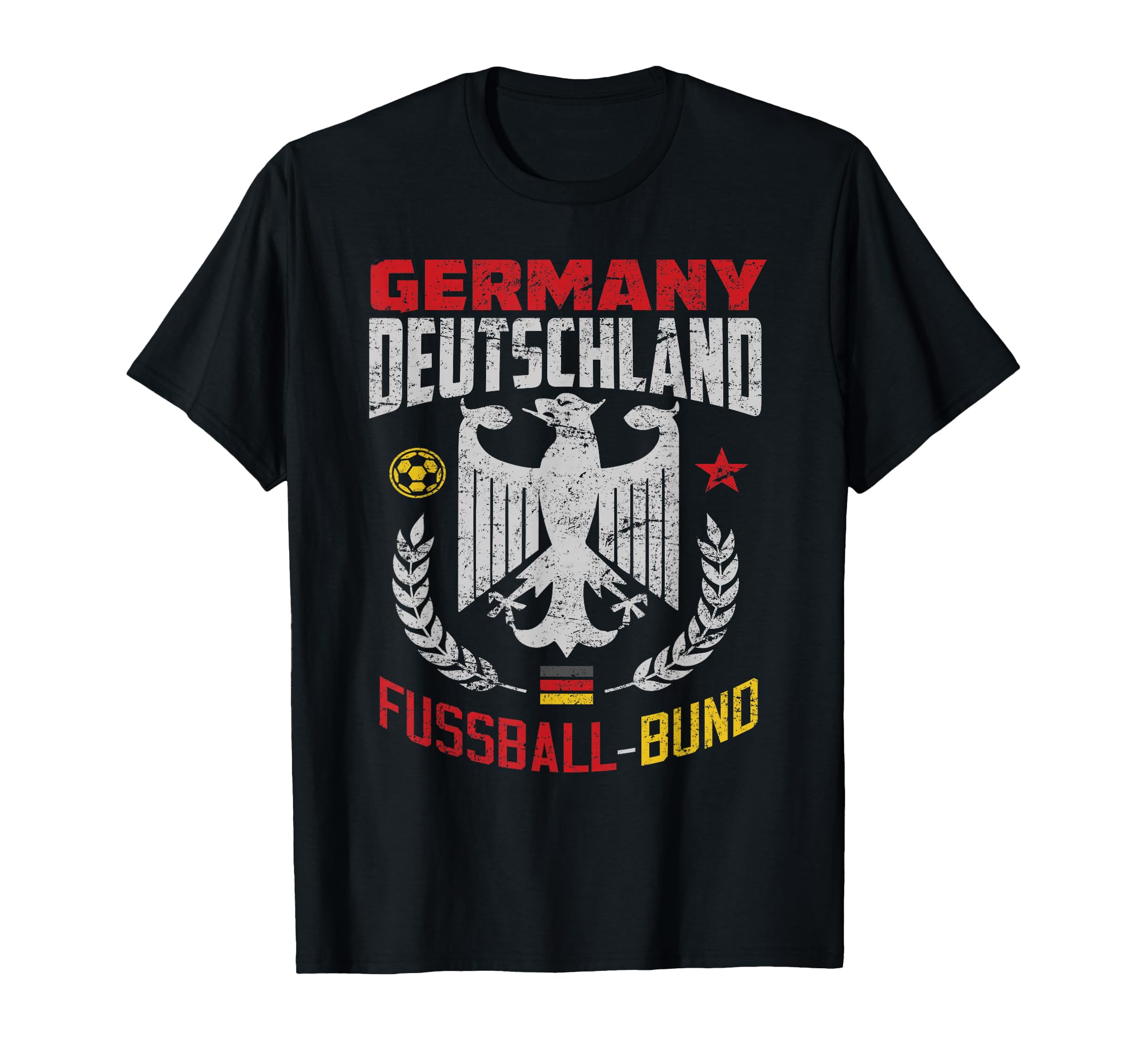 German Football Flag Germany T-Shirt - Fun Novelty Design for Adults - T-Shirt, Sweatshirt, Hoodie