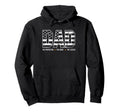 Dad Protector Hero Legend American Hoodie - Custom Art Print for Adults - T-Shirt, Sweatshirt, Hoodie