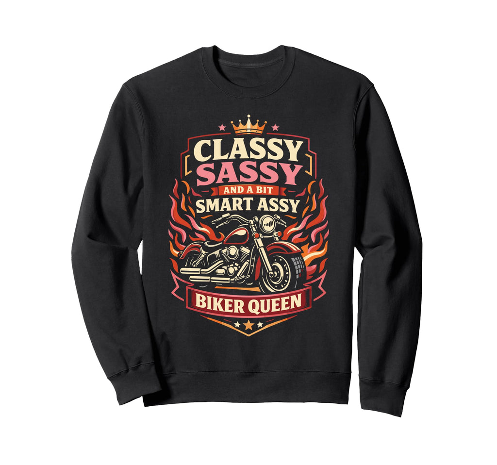 Motorcycle Biker Classy Sassy And Sweatshirt - Unique Graphic Men Women - T-Shirt, Sweatshirt, Hoodie