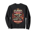 Motorcycle Biker Classy Sassy And Sweatshirt - Unique Graphic Men Women - T-Shirt, Sweatshirt, Hoodie