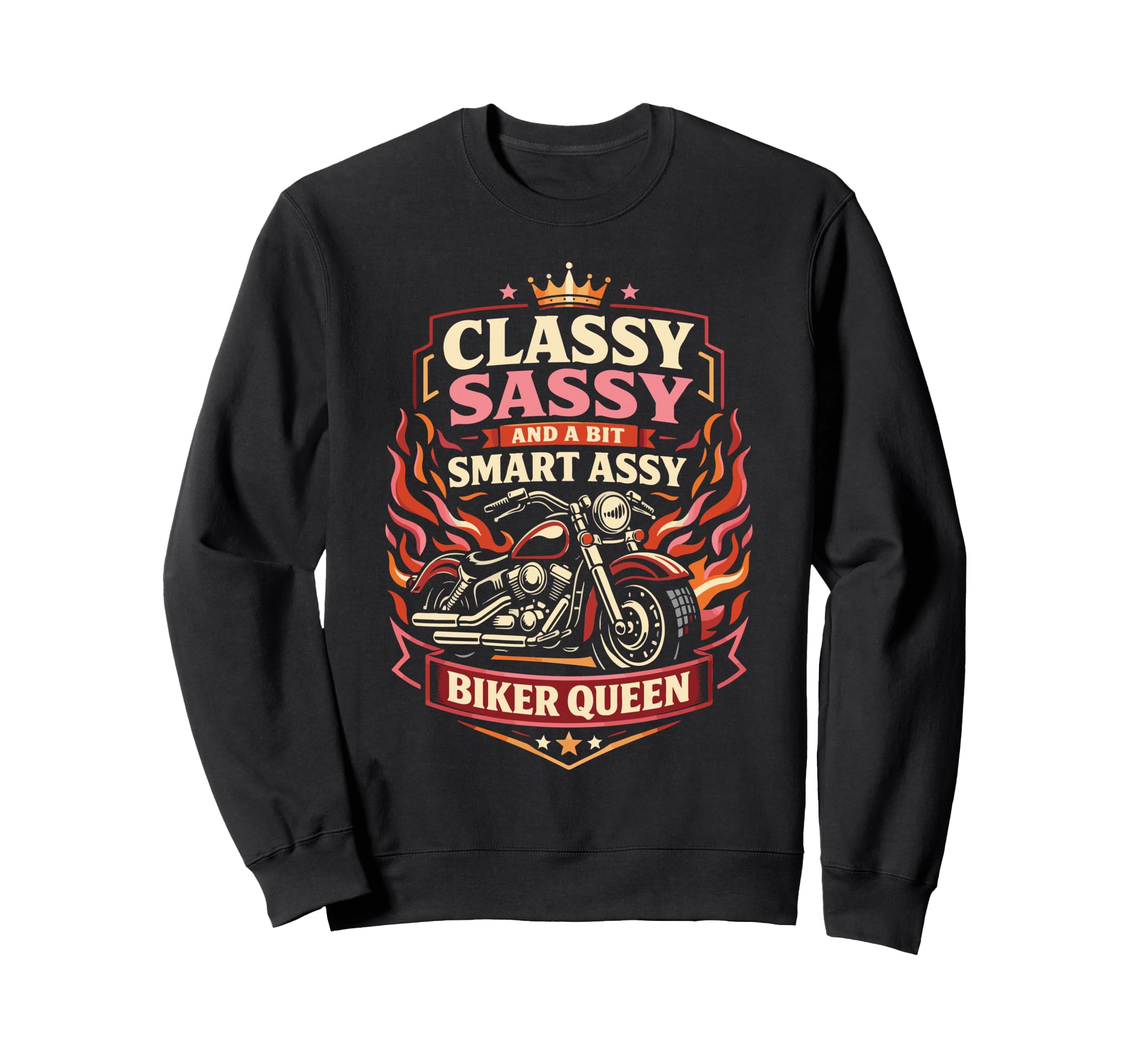 Motorcycle Biker Classy Sassy And Sweatshirt - Unique Graphic Men Women - T-Shirt, Sweatshirt, Hoodie