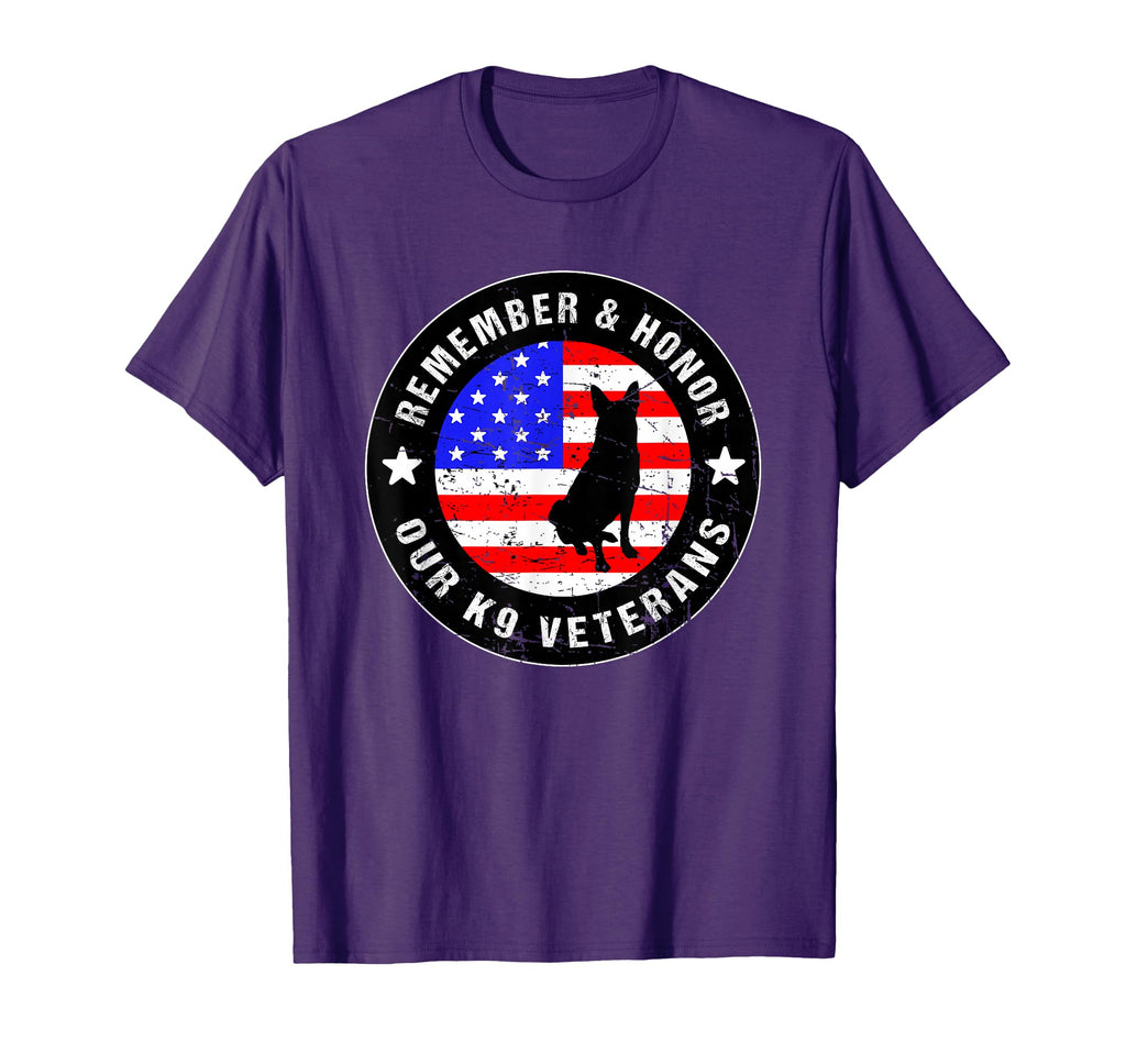 Remember Honor Our K9 Veterans Us T-Shirt - Streetwear Style Unisex - T-Shirt, Sweatshirt, Hoodie