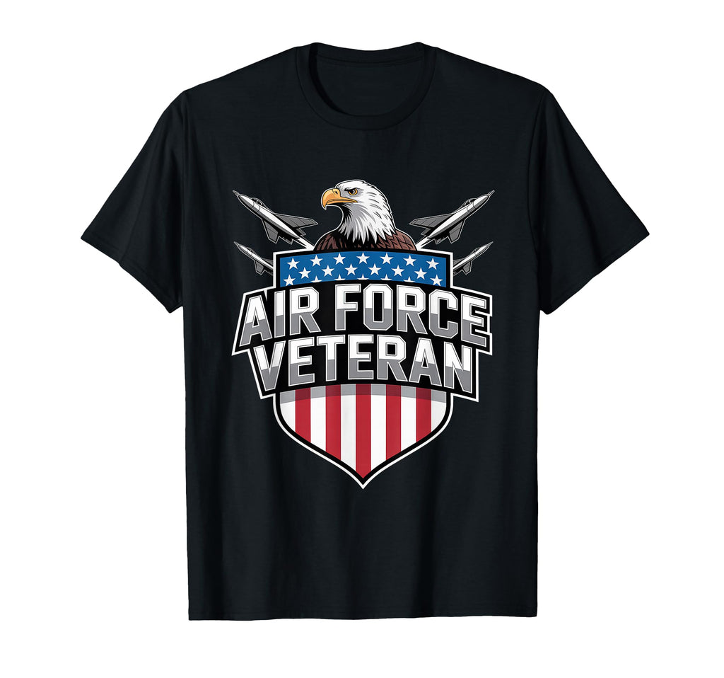 Air Force Veteran Us American T-Shirt - Casual Everyday Wear for Adults - T-Shirt, Sweatshirt, Hoodie