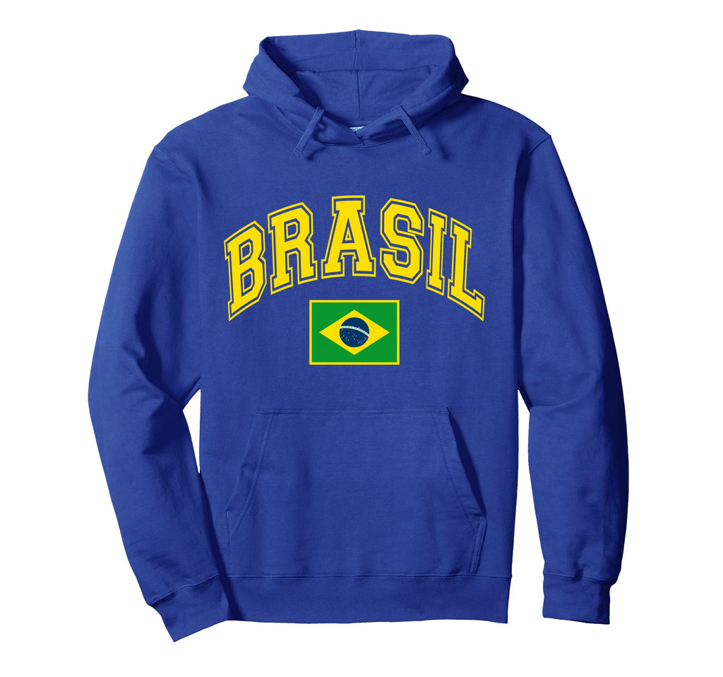 Brazil Brazilian Flag Brasil Hoodie - Graphic Print for Adults - T-Shirt, Sweatshirt, Hoodie
