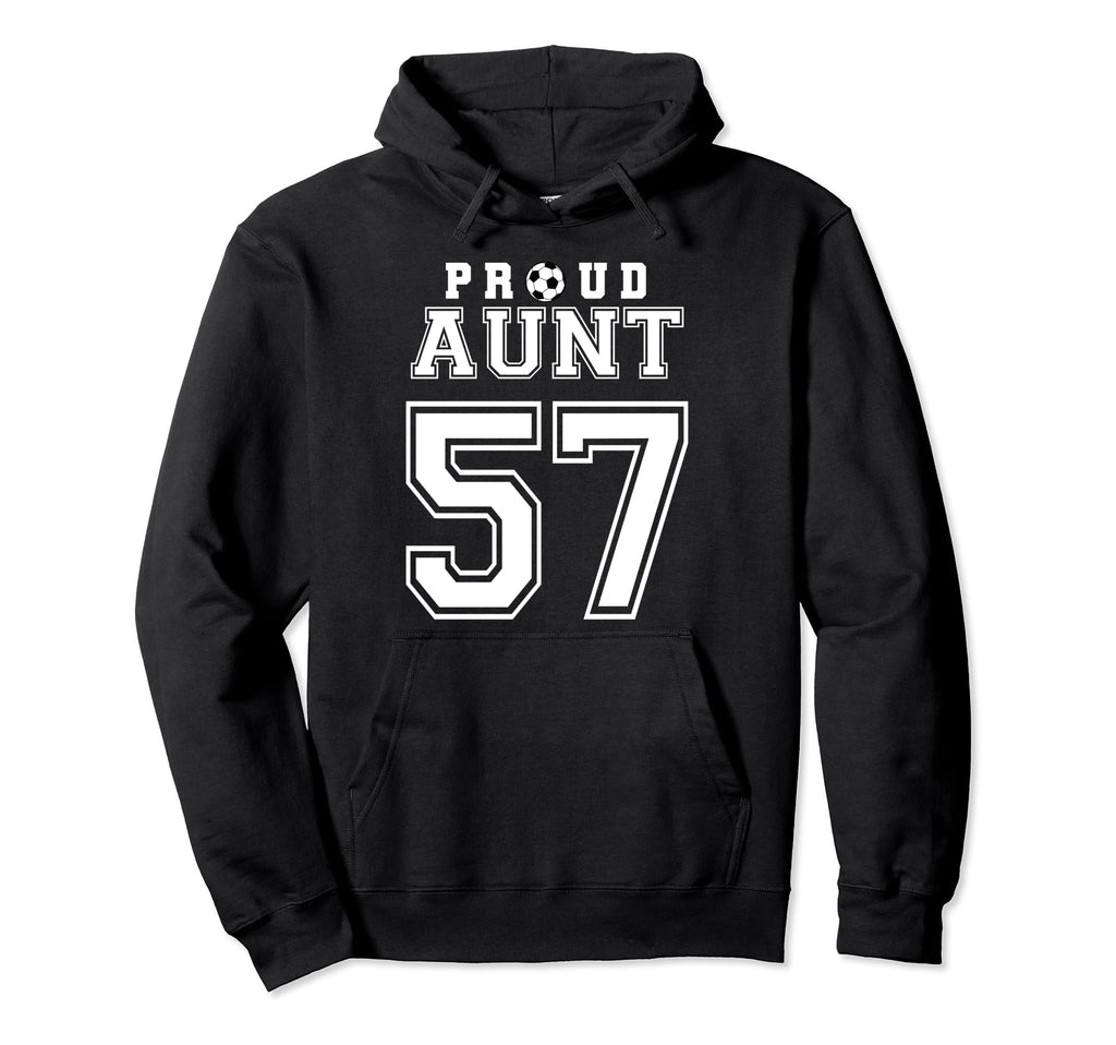 Number 57 Custom Proud Soccer Futbol Hoodie - Fun Novelty Design Men Women - T-Shirt, Sweatshirt, Hoodie