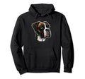 Boxer Lover Colorful Art Dog Mom Dog Dad Hoodie - Graphic Print Men Women - T-Shirt, Sweatshirt, Hoodie