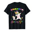 Grandpa Birthday Unicorn Princess T-Shirt - Unique Graphic Unisex - T-Shirt, Sweatshirt, Hoodie