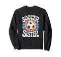 Soccer Sister Tie Dye Sweatshirt - Custom Art Print for Adults - T-Shirt, Sweatshirt, Hoodie