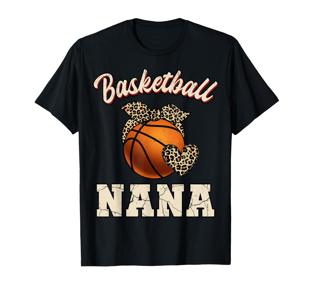 Basketball Nana Bandana Leopard T-Shirt - Casual Everyday Wear Men Women - T-Shirt, Sweatshirt, Hoodie