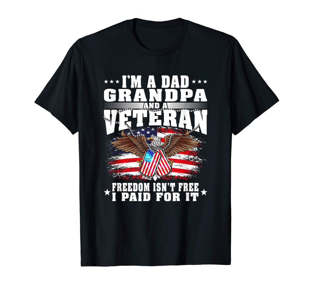 Mens Im Dad Grandpa And Us Army Veteran T-Shirt - Graphic Print Men Women - T-Shirt, Sweatshirt, Hoodie