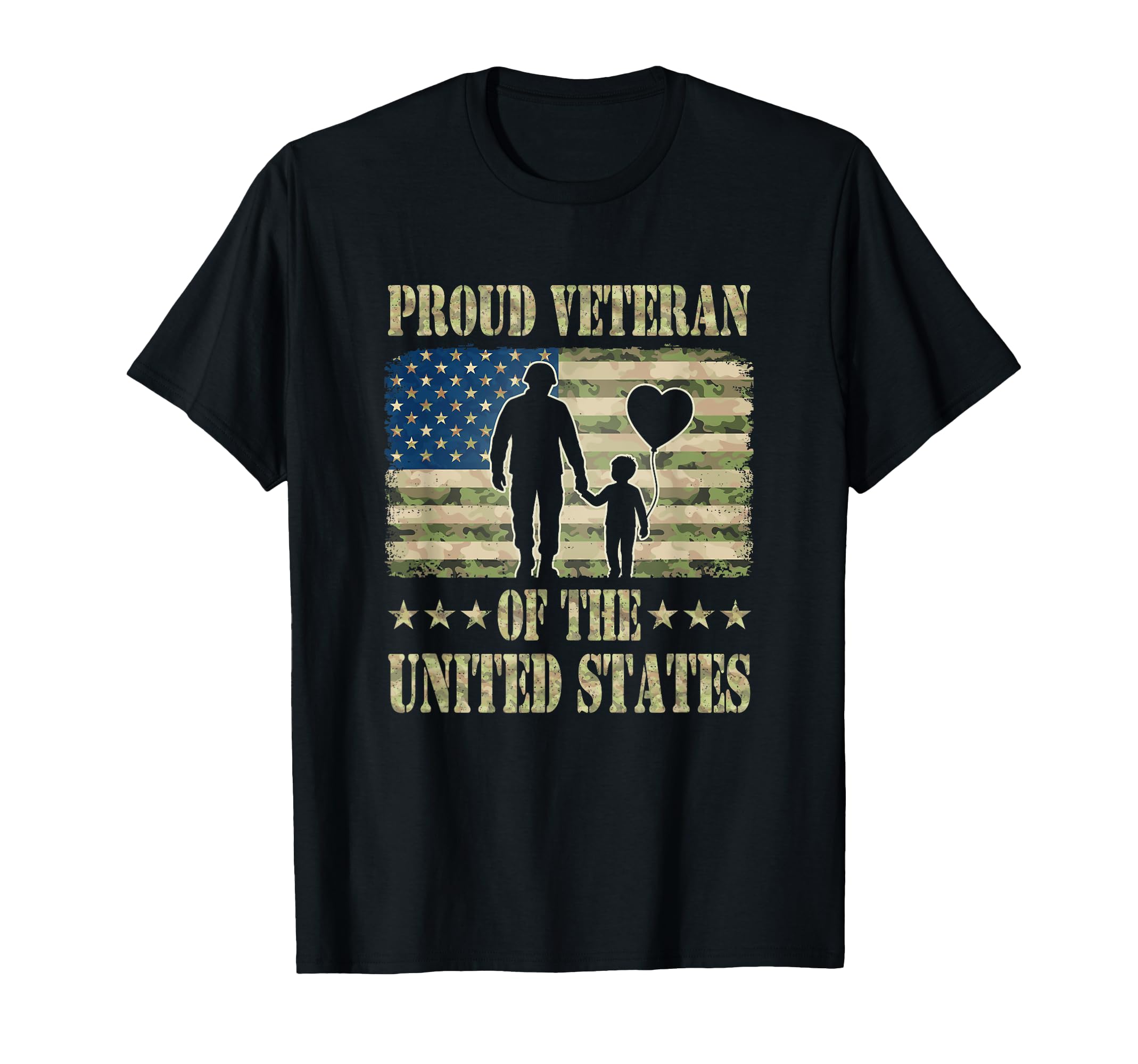 Proud Veteran United States Military T-Shirt - Casual Everyday Wear Unisex - T-Shirt, Sweatshirt, Hoodie
