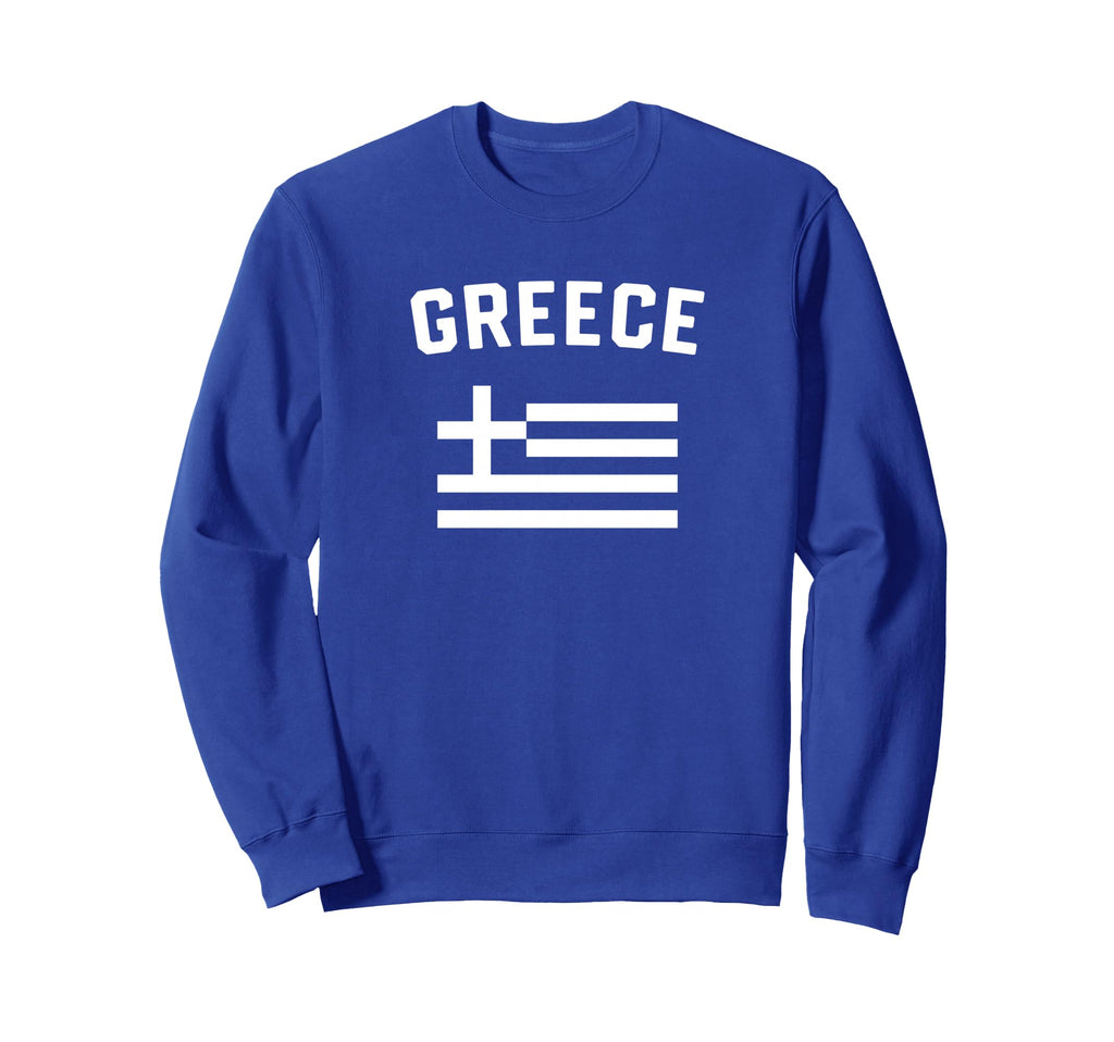 I Love Greece Minimalist Greek Flag Sweatshirt - Minimalist Print Men Women - T-Shirt, Sweatshirt, Hoodie