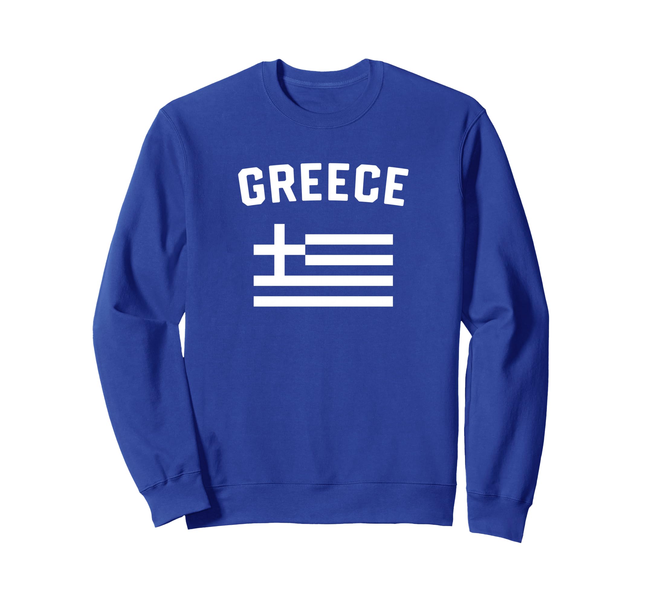 I Love Greece Minimalist Greek Flag Sweatshirt - Minimalist Print Men Women - T-Shirt, Sweatshirt, Hoodie