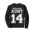 Number 14 Custom Proud Soccer Sweatshirt - Minimalist Print for Adults - T-Shirt, Sweatshirt, Hoodie