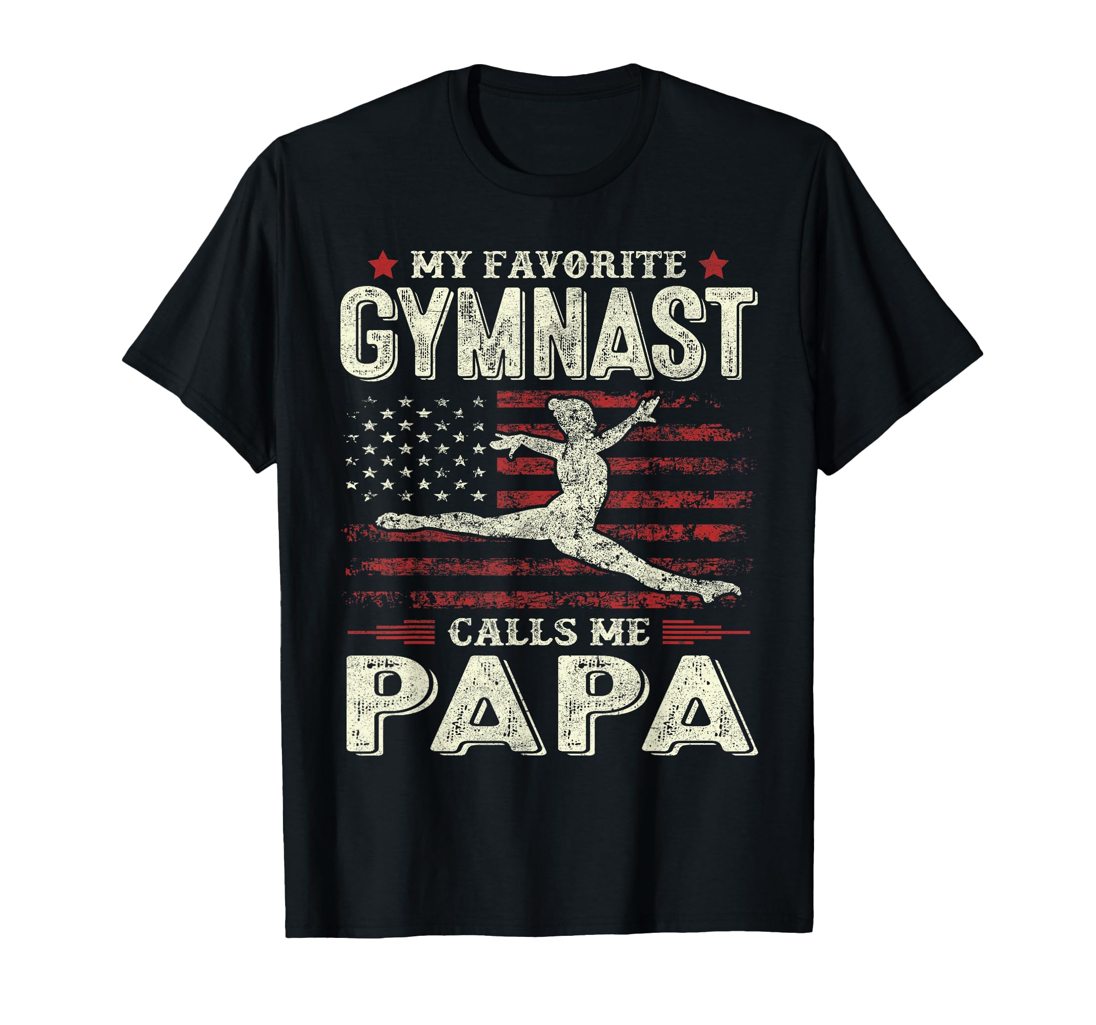 Favorite Gymnast Calls Me Papa Flag T-Shirt - Custom Art Print Men Women - T-Shirt, Sweatshirt, Hoodie