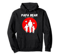 Papa Bear King Cuddles Hoodie - Fun Novelty Design for Adults - T-Shirt, Sweatshirt, Hoodie