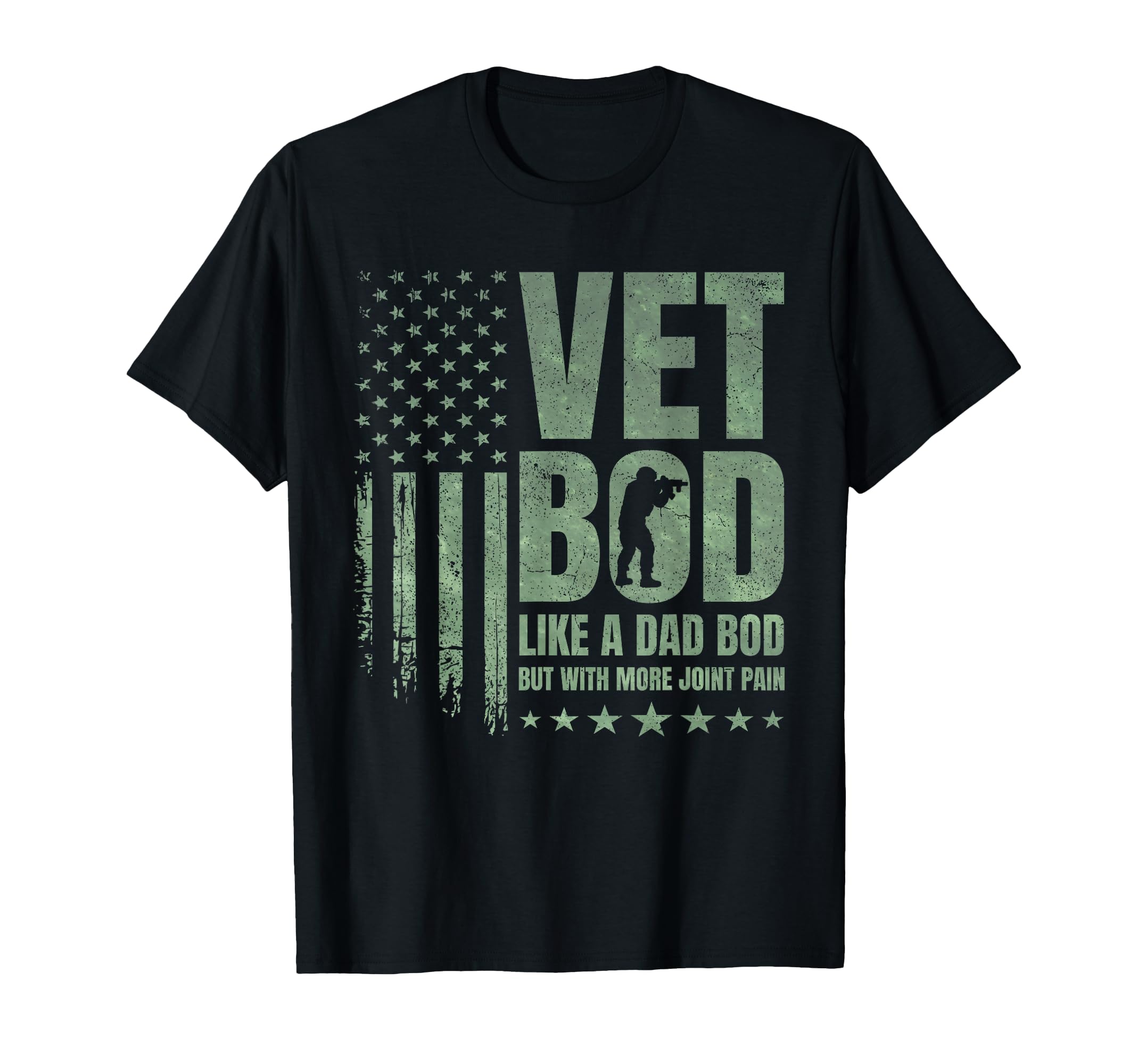 Vet Bod Like Dad Bod But More Joint T-Shirt - Aesthetic Graphic Unisex - T-Shirt, Sweatshirt, Hoodie