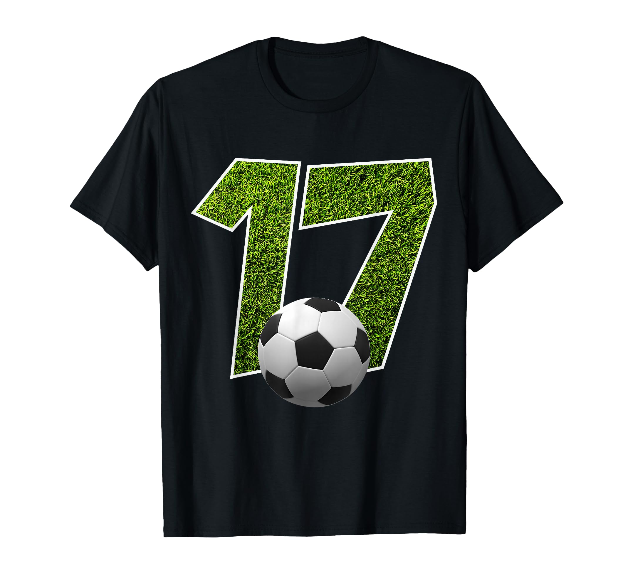 Number 17 Years Soccer 17Th Birthday T-Shirt - Custom Art Print Men Women - T-Shirt, Sweatshirt, Hoodie