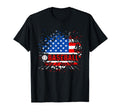 Baseball American Flag Baseball T-Shirt - Custom Art Print for Adults - T-Shirt, Sweatshirt, Hoodie