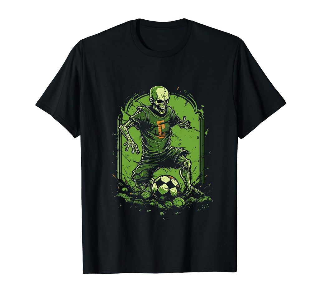 Skeleton Soccer Player Halloween T-Shirt - Graphic Print for Adults - T-Shirt, Sweatshirt, Hoodie
