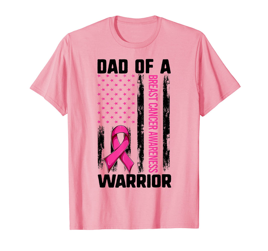 Breast Cancer Support Daughter Dad T-Shirt - Casual Everyday Wear Unisex - T-Shirt, Sweatshirt, Hoodie
