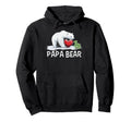 Papa Bear Autism Awareness Red Heart Hoodie - Casual Everyday Wear Unisex - T-Shirt, Sweatshirt, Hoodie