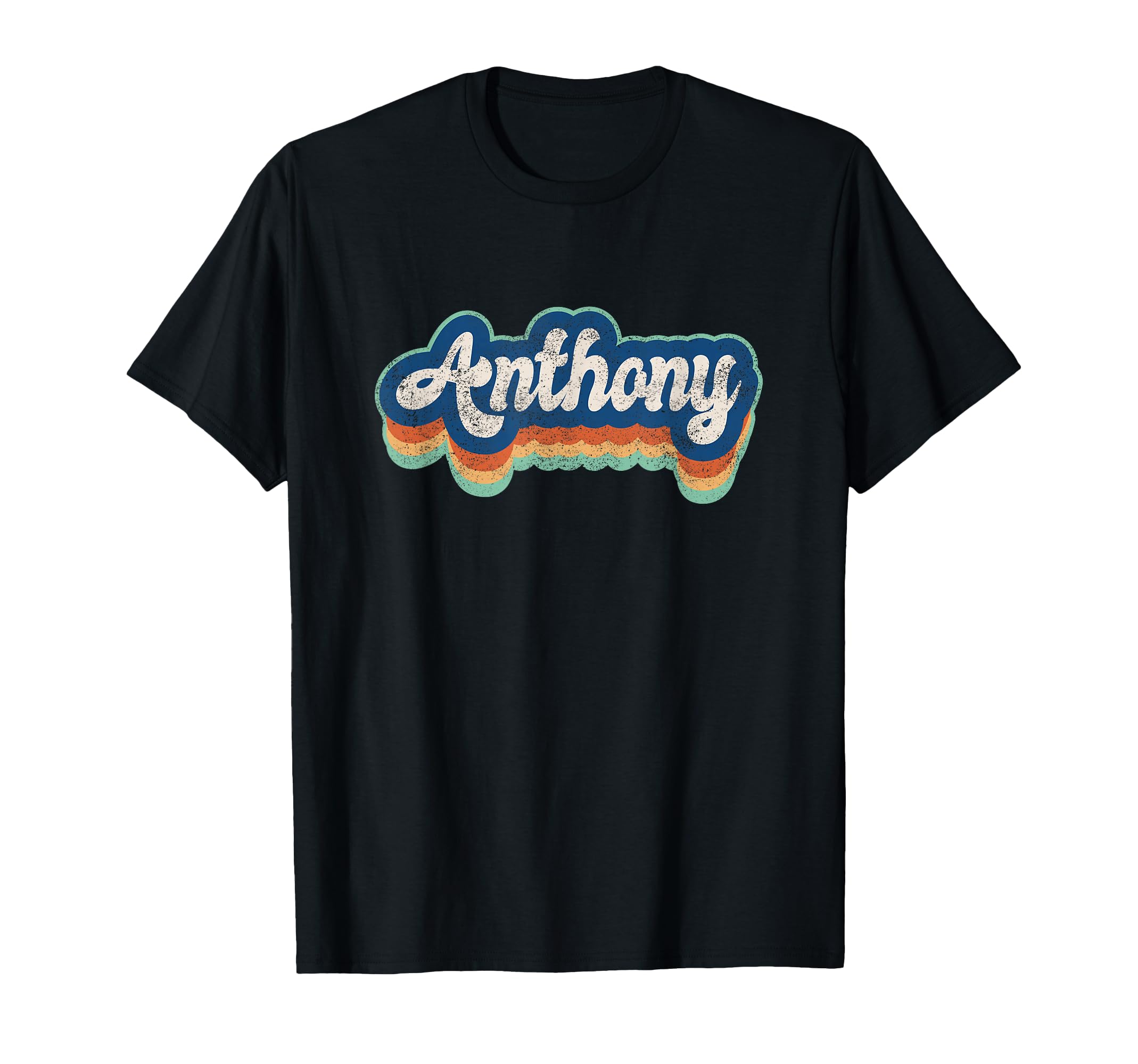 Anthony First Name 70S 80S T-Shirt - Custom Art Print Men Women - T-Shirt, Sweatshirt, Hoodie
