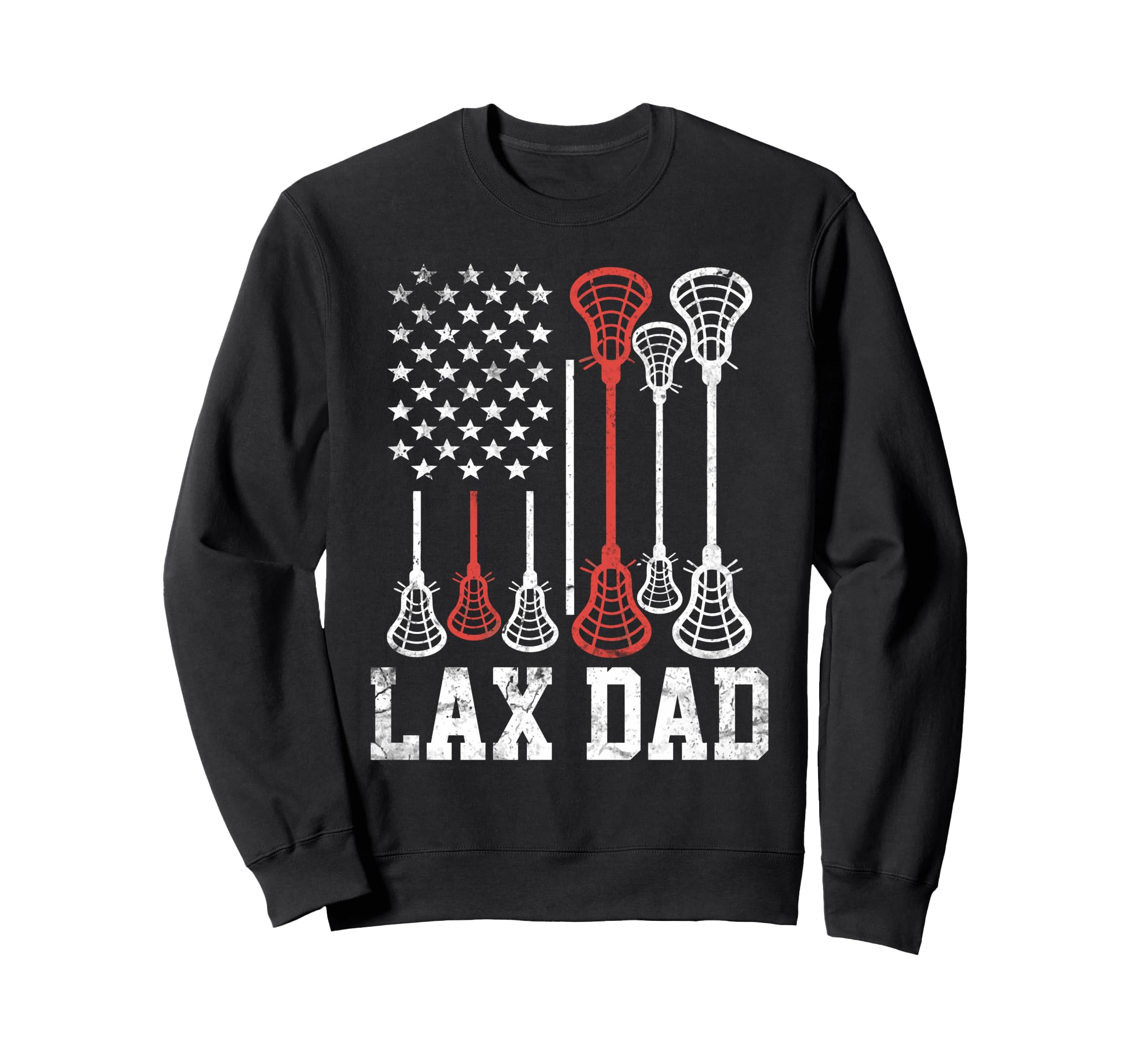 Lacrosse Dad Lax Dad Lacrosse Sweatshirt - Minimalist Print for Adults - T-Shirt, Sweatshirt, Hoodie