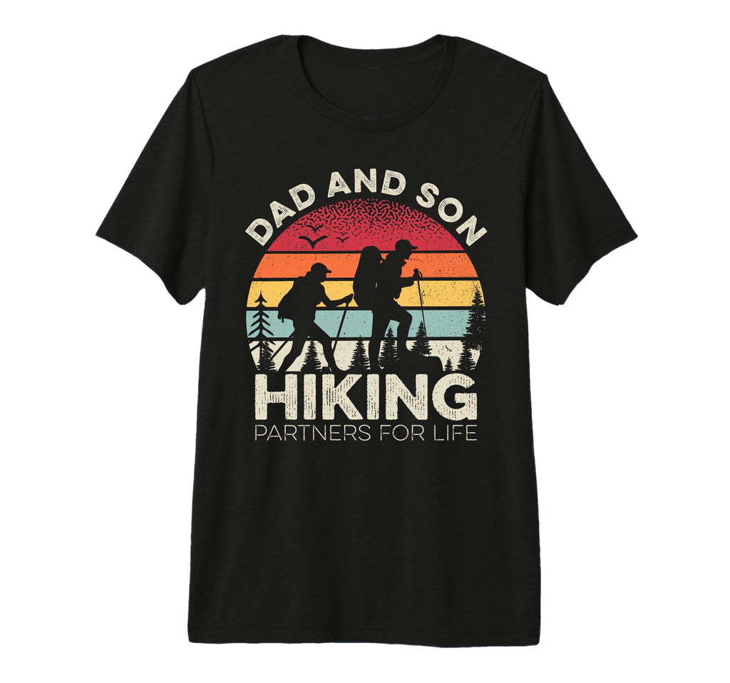 Dad And Son Hiking Partners Life T-Shirt - Minimalist Print for Adults - T-Shirt, Sweatshirt, Hoodie