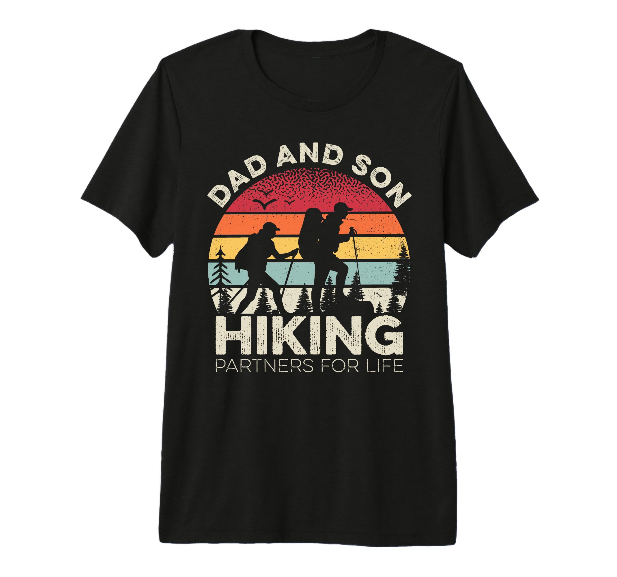 Dad And Son Hiking Partners Life T-Shirt - Minimalist Print for Adults - T-Shirt, Sweatshirt, Hoodie