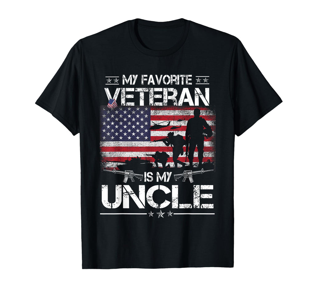 My Favorite Veteran Is My Uncle Flag T-Shirt - Streetwear Style for Adults - T-Shirt, Sweatshirt, Hoodie