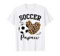 Soccer Papaw Heart Leopard Papaw T-Shirt - Fun Novelty Design Men Women - T-Shirt, Sweatshirt, Hoodie